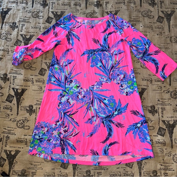 Robe Stretch Limited Too Taille 12 - Lavande - Longueur Genou - Occasion Très Bon état